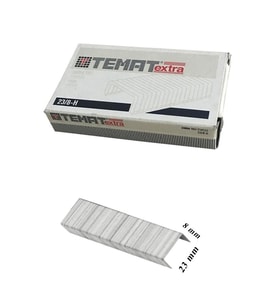 23/8 Zımba Teli Çelik Zımba Teli 1000 li 1 Paket 50 Sayfa Zımbalama Kapasitesi 23-8 Halı Zımba Teli