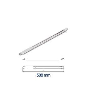 İzeltaş 6350 Levye Oluklu Krom Kaplı 500 mm (Gümüş)