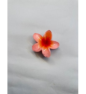 Tekli Turuncu Renk 6 cm Lotus Çiçeği Mandal Toka