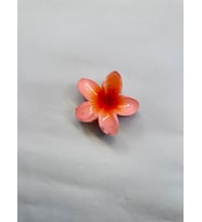 Tekli Turuncu Renk 6 cm Lotus Çiçeği Mandal Toka