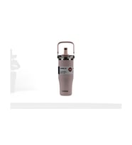 Dodge DB-24584 Çift Kullanım Pipetli/Rahat İçim Pembe 1200ml Çelik Matara