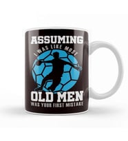 Old Man Handball Player Handballer Ball Sports Coach Court Kupa Bardak Porselen