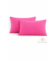 More Home Kapaklı Yastık Kılıfı (2 Adet) 50 x 70 cm Fuşya