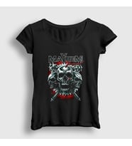 Presmono Kadın Siyah Festival Mayhem T-Shirt 64557tt