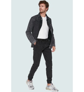 Erkek Pamuk Rahat Jogger Pantolon Normal Bel Chino Cep Detaylı Günlük Stil Kaliteli Malzeme (Antrasit)