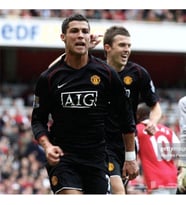 Manchester United2008-2009 Cristiano Ronaldo 7  Siyah Renk Efsane  Uzun Kollu Nostalji Forma CR7 BLACK