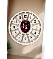 Sevgiliye Hediye Duvar Saati 40cm 031 (Beyaz)