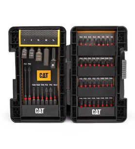 CAT DA01902 45 Parça Manganez Fosfat Alaşımlı Vidalama Uç Seti