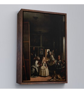 Çerçeveli Diego Velázquez - Nedimeler Tablosu - Las Meninas (Siyah)