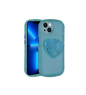 Apple iPhone 13 Uyumlu Kılıf Kamera Korumalı Pop Soketli Renkli Zore Ofro Kapak (Mavi)
