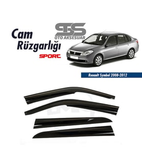 Cam Rüzgarlığı Renault Symbol Thalia 2008-2012Mügen Tip Piano Black