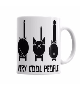 Very Cool Cats Kupa Bardak Porselen