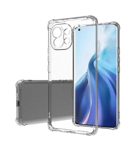 Xiaomi Mi 11 Lite Kılıf Kamera Korumalı AntiShock (Renksiz)