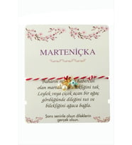 Kırlangıç İnci Marteniçka İp Bileklik (Kırmızı)