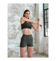 Haki Yeşil Mini Spor Şort Tayt