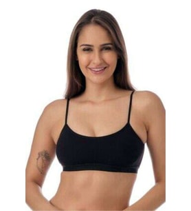 Pedli İp Askılı Siyah Büstiyer