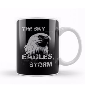 The Sky Belongs To Eagles Kupa Bardak Porselen