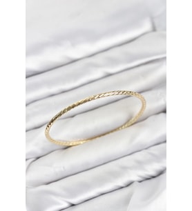 CM Gold Renk Lazer Kesim Model 65 mm Bilezik TJ-BB8617
