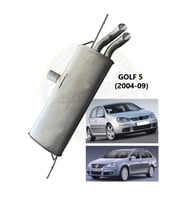 Volkswagen Golf 5 çift çıkışlı arka susturucu arka eksoz (2004-09)