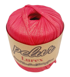 Angel Çanta Aksesuar Pelur Lurex Simli Ribbon İp Fuşya Renk