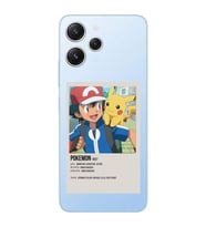 Xiaomi REDMI 12 Uyumlu Pokemon Minimalist Poster Desenli Şeffaf Telefon Kılıfı