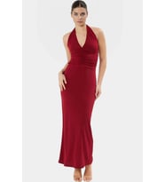 Kadın Maxi Örme Elbise V Yaka Bodycon Kalıp Yazlık Rahat Günlük Yaz Aylarının Vazgeçilmezi
