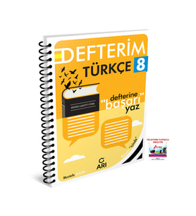 Arı Yayıncılık 2025-2026 8. Sınıf LGS Türkçe Defterim Defterine Başarı Yaz Yeni Güncel Müfredat (Çok Renkli)