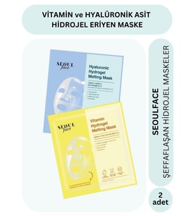 Dermal Vitamin ve Hiyalüronik Asit Özlü Hydrojel Şeffaflaşan Eriyen Maske 34g 2 Adet