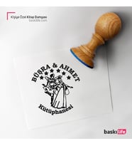 Kişiye Özel Kitap Damgası Kitap Mührü Kaşe Kitap Mühür Özel Damga 01