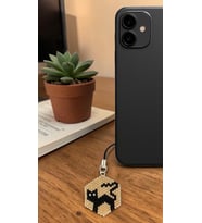Miyuki Boncuk El Yapımı Kedi Madalyon Telefon Çarmı - Charm