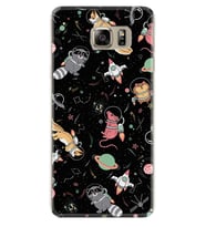 Samsung S7 Edge S20 Fe Plus Ultra S21 S22 Kılıf Desenli Silikon Planet Animals 1771