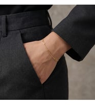 Doğum Günü Hediyesi 14 Ayar Altın Minimal Ataç Bileklik