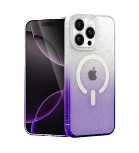 Durukar® iPhone 14 Pro Pummel Shiny Magsafe Kapak - Mor