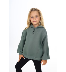 Toontoy Kız Çocuk Nakışlı Sweatshirt (Yeşil)