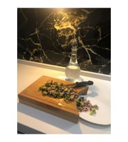 Salata Tahtası, Doğal Kayın Ağacı, Kesme Tahtası, Kanallı 34cm*22cm *3cm