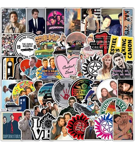Lexroo Supernatural Dizisi Seri 1 Macbook Notebook Tablet Telefon Ajanda Laptop Defter Sticker Seti