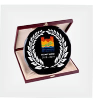 Deri Kutulu Tabak Plaket