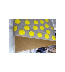 Puantiyeli Tek Renk Sarı Boş Etiket Yazı Yazılabilir Işaret Küçük Sticker 3 Cm- 50 Adet