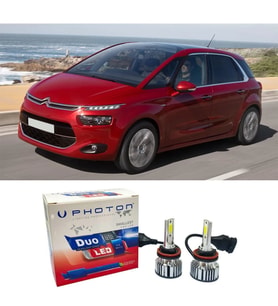 Citroen C4 Picasso Led Xenon Uzun Far Ampulü H1 Duo Yeni Seri Beyaz 2006 - 2019