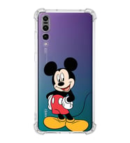 Huawei P20 Pro  Köşe Korumalı Antişok Kapak Mickey Mouse Tasarımlı Şeffaf  Kılıf