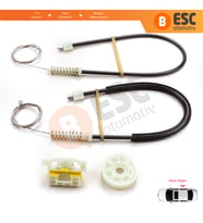 Renault Laguna MK3 2007-2015 5-Kapı 827000001R İçin Elektrikli Arka Sağ Cam Kriko Tamir Seti
