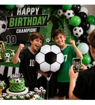 Beşiktaş Temalı Futbol Topu Folyo Balon Siyah Beyaz 45 Cm Parti Süsü Dekoru