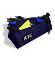 Jacbag Dual Prime İki Bölmeli Üçgen Mor Kız Çocuk/Kadın Kalem Çantası (Çok Renkli)