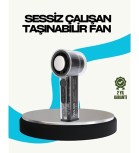 Sessiz Çalışan Taşınabilir Fan USB Şarjlı ve Kompakt Tasarım
