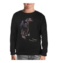 At 2 Siyah Çocuk Sweatshirt