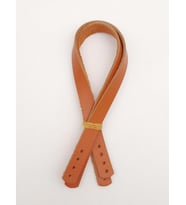 Angel Çanta Aksesuar Gerçek Deri 35x1.2 cm Turuncu Taba Renk Çift Çanta Sapı