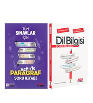 Metin Yayınları Tüm Sınavlar İçin Metinle Paragraf ve AKM Dil Bilgisi Soru Bankası Seti 2 Kitap