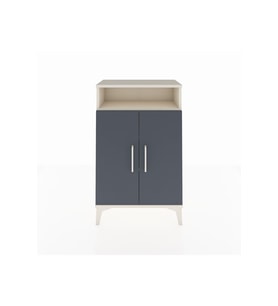 Arges Komodin 3 Raflı 2 Kapaklı 60x30x96 Aytaşı-Antrasit