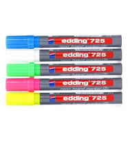 Edding 725 Neon Beyaz Tahta Kalemi