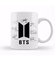 Bts ve imzalar 01 Kupa Bardak Porselen